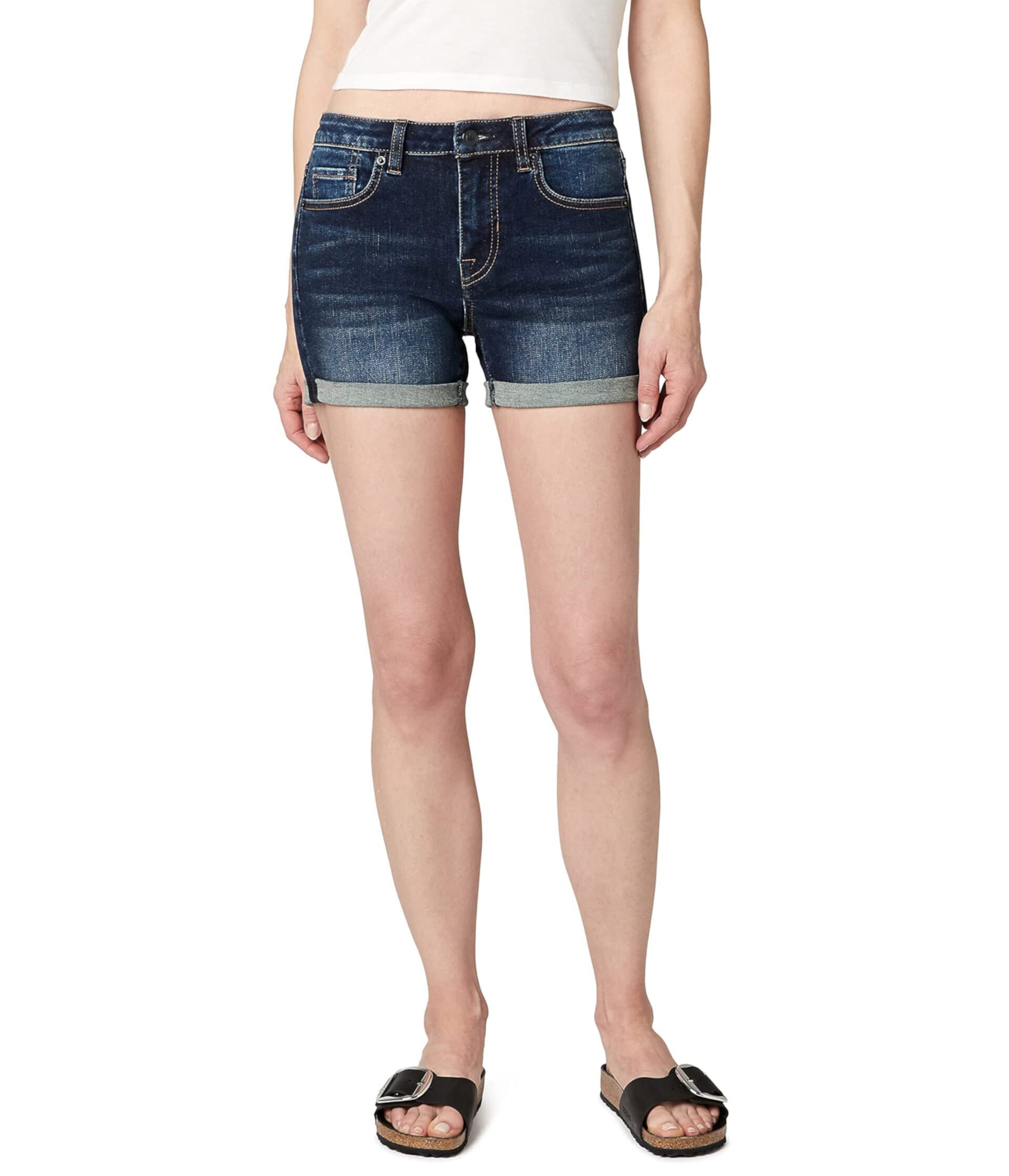 Carla Mid-Rise Shorts in Antique Sanded Buffalo