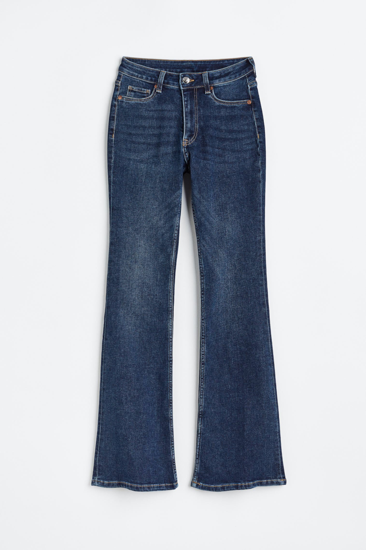 Расклешенные высокие джинсы H&M