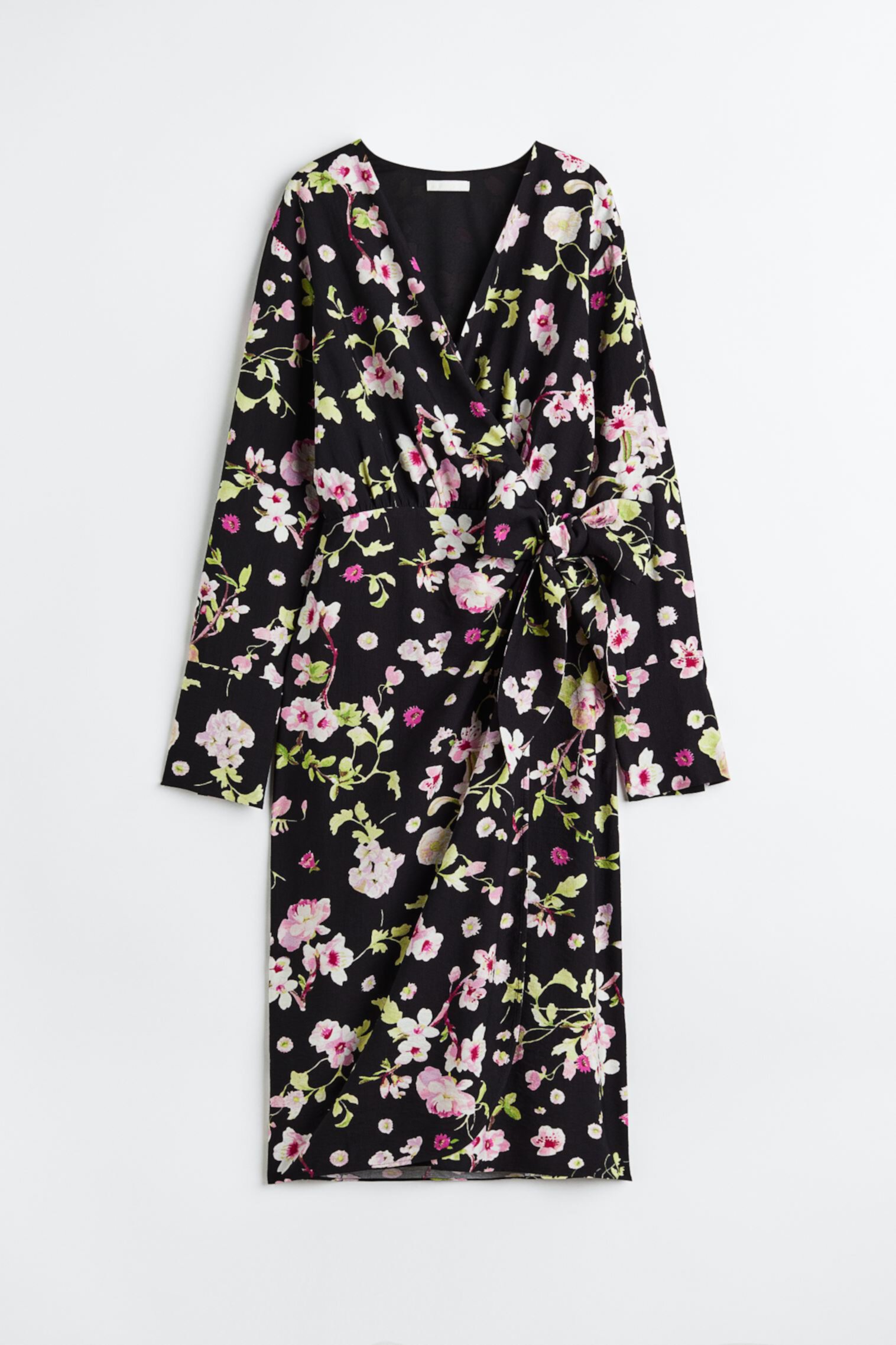 Женское Платье-Халат H&M из Вискозной Ткани H&M