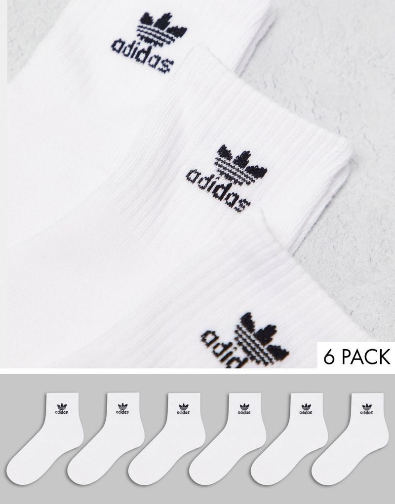 Комплект из шести пар носков adidas Originals белого цвета Adidas