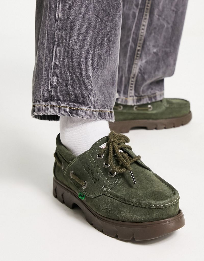 Оливковые замшевые туфли-лодочки Kickers Lennon эксклюзивно для ASOS Kickers