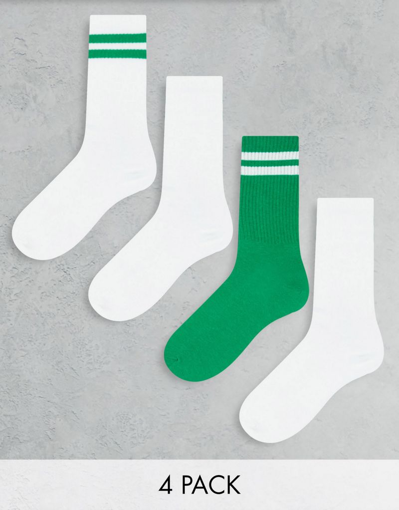 Набор из 4 пар спортивных носков в рубчик Lindex мульти Lindex