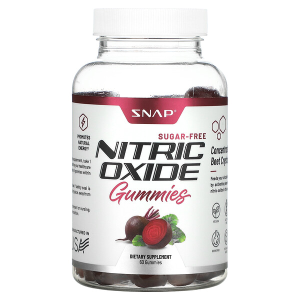 Nitric Oxide Gummies (Жевательные конфеты), Sugar-Free , 60 Gummies Snap Supplements