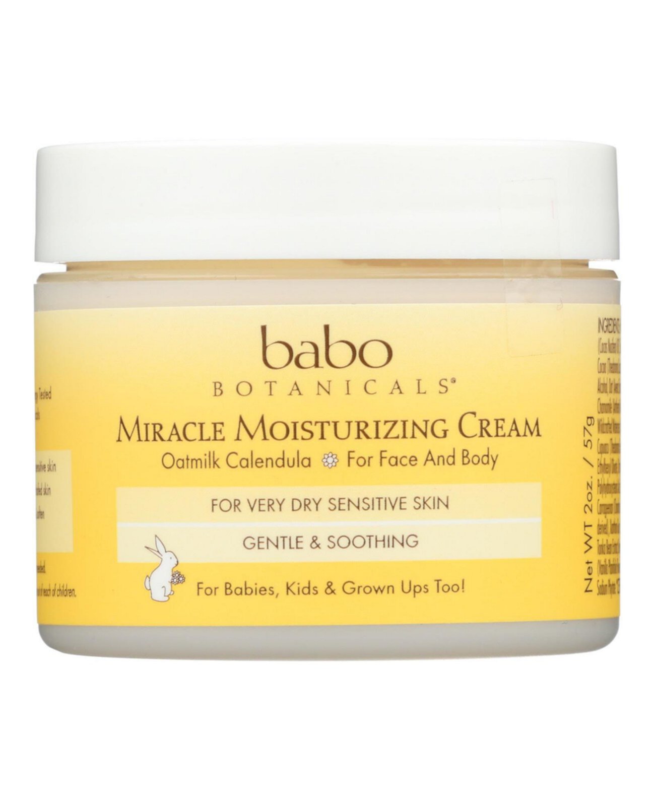 Miracle Cream - Увлажняющий - Овсяное молоко - 2 унции Babo Botanicals