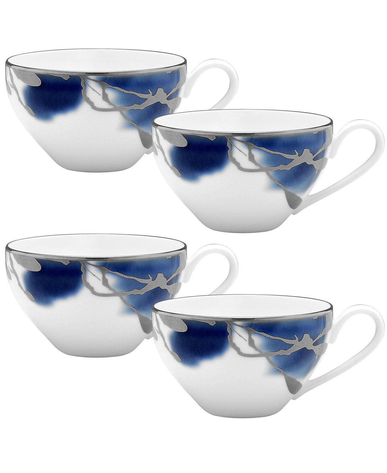 Платиновый набор Jubilant Days, 4 чашки, сервиз на 4 персоны Noritake