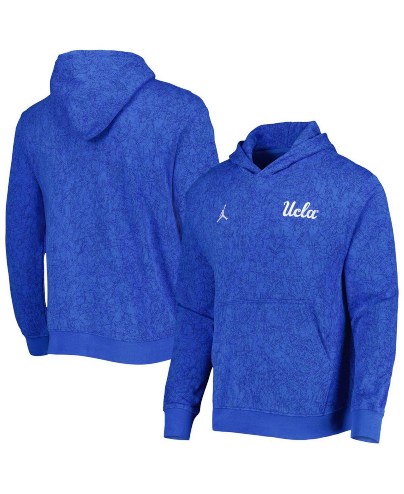 Мужской синий дорожный пуловер с капюшоном и логотипом UCLA Bruins Jordan