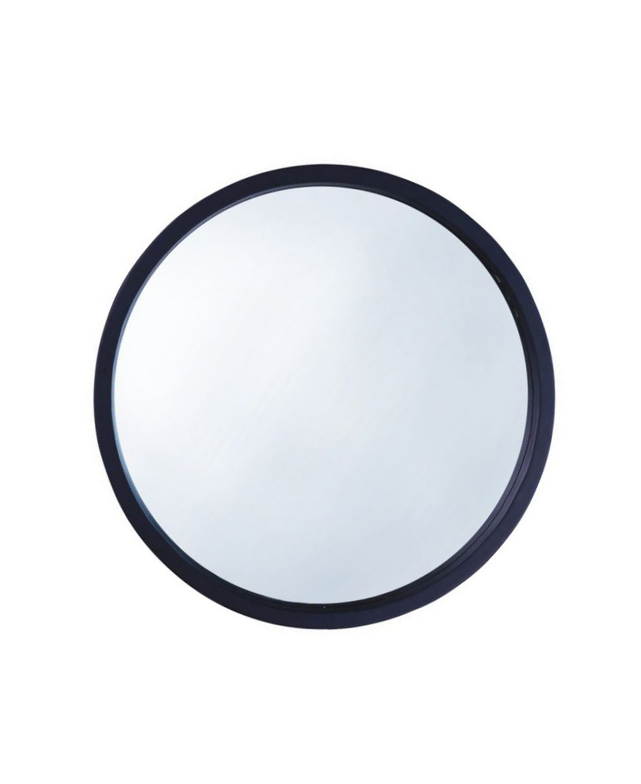 Настенное зеркало для ванной комнаты в круглой деревянной раме, глубина 30 дюймов Mirrorize
