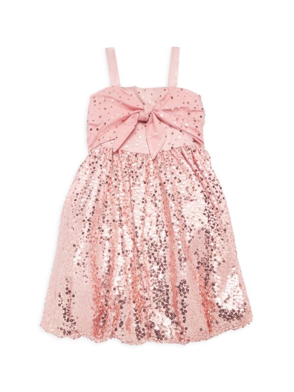 Платье-пузырь с пайетками для маленьких девочек и девочек Marchesa Notte