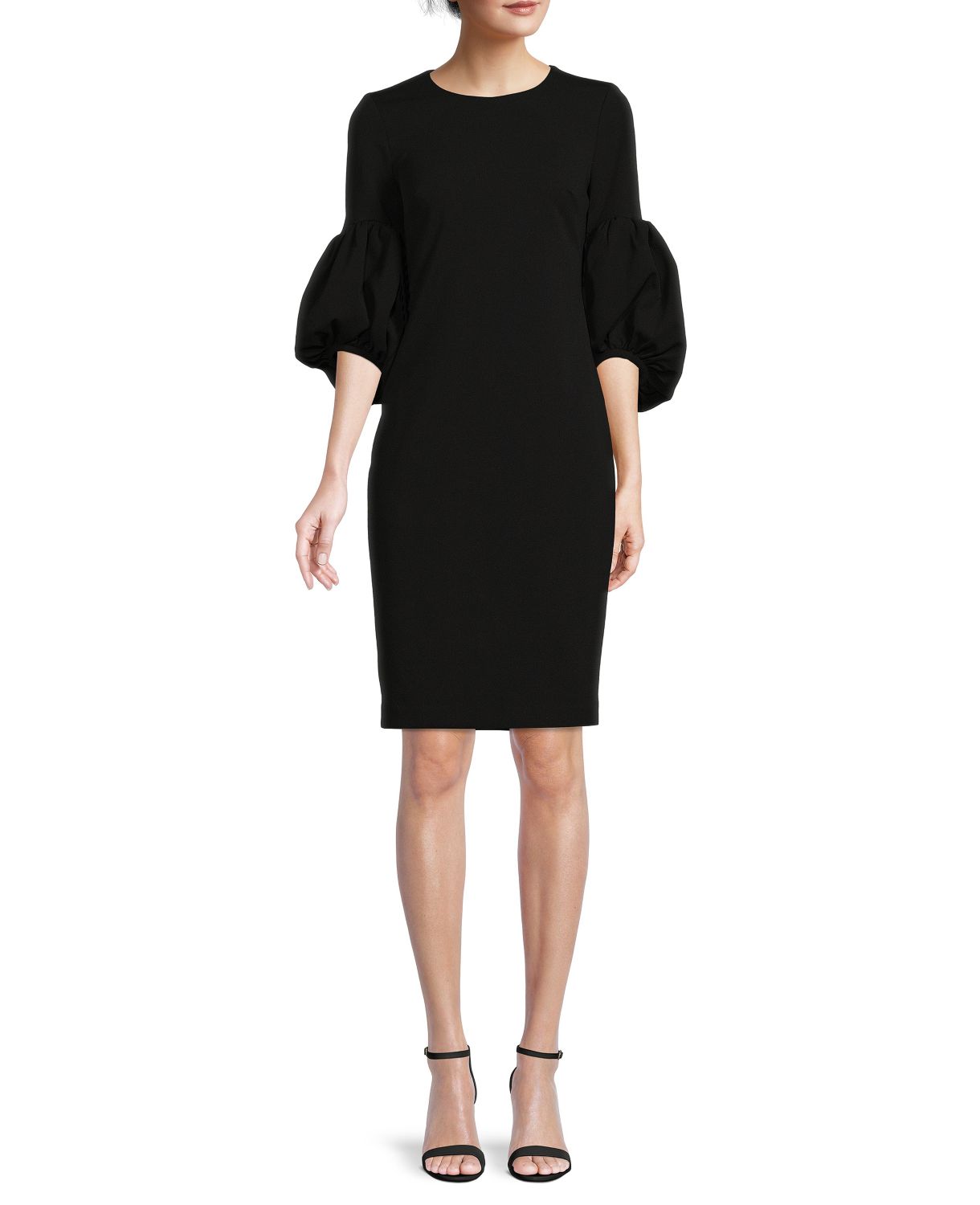 Платье-футляр с пышными рукавами Calvin Klein