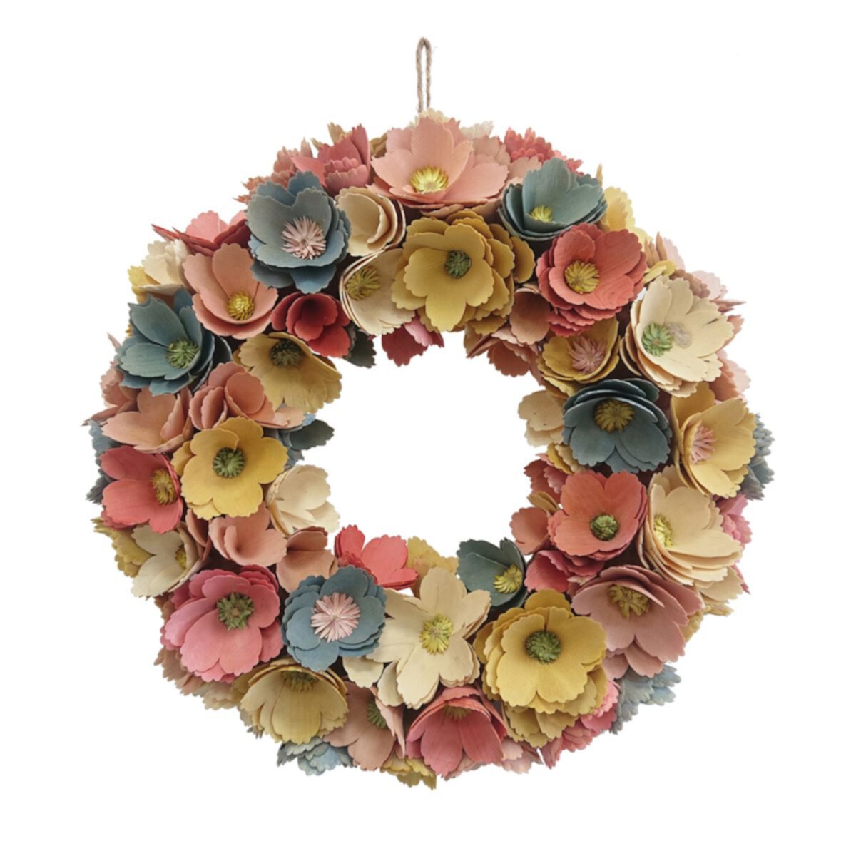 Celebrate Together™ Easter Floral Wood Curl Wreath Celebrate Together