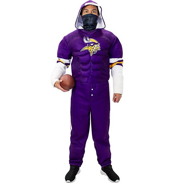 Мужской игровой костюм Minnesota Vikings с капюшоном и мускулистыми вставками Jerry Leigh