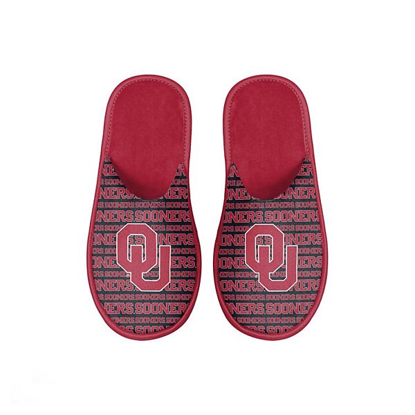 Детские тапочки FOCO Oklahoma Sooners Scuff Wordmark Unbranded