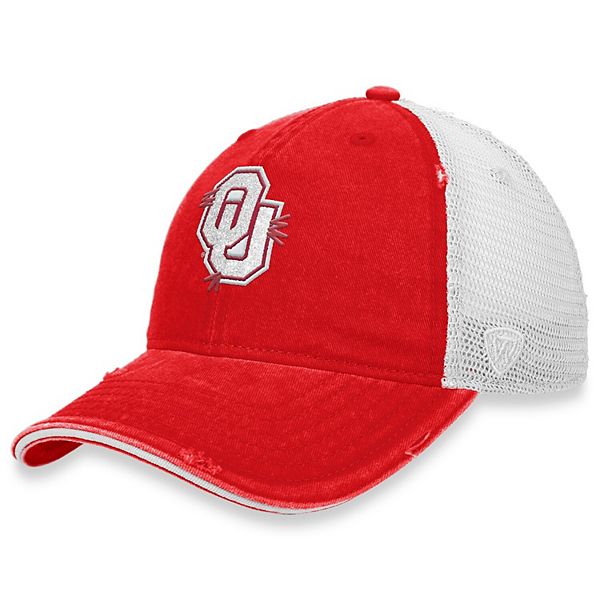 Женская кепка с сеткой Oklahoma Sooners, 100% хлопок, винтажный стиль Top of the World