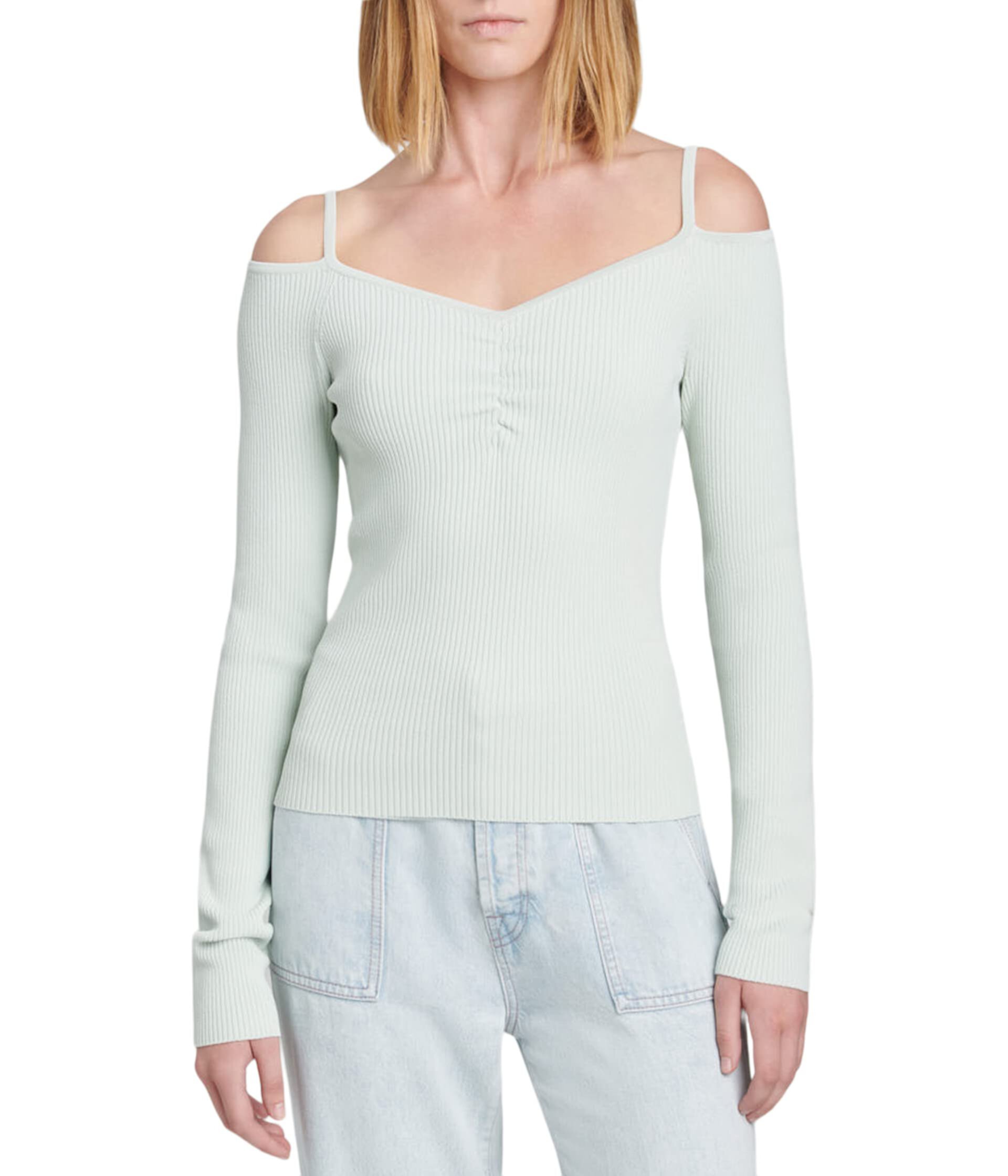 Off Shoulder Long Sleeve Top 7 For All Mankind