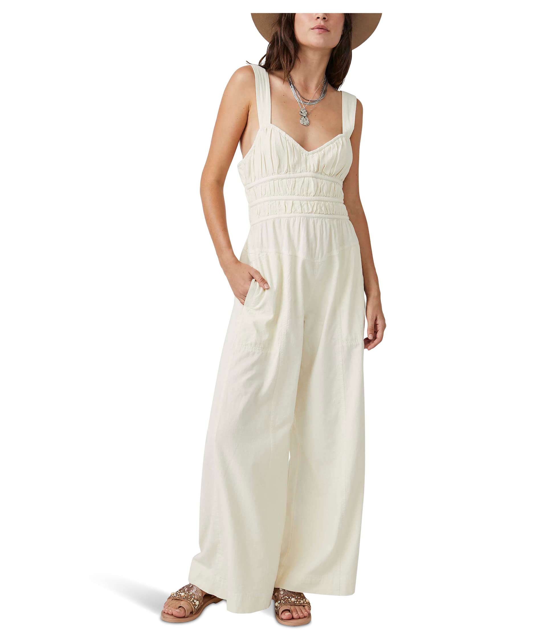 After All Ruched One-Piece Free People