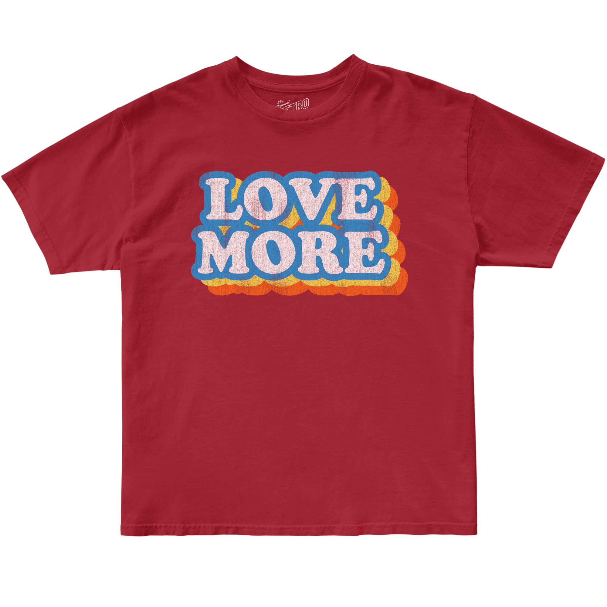 Детская Футболка The Original Retro Brand Kids 100% Cotton Love More, Valentines Crew Neck Tee The Original Retro Brand Kids