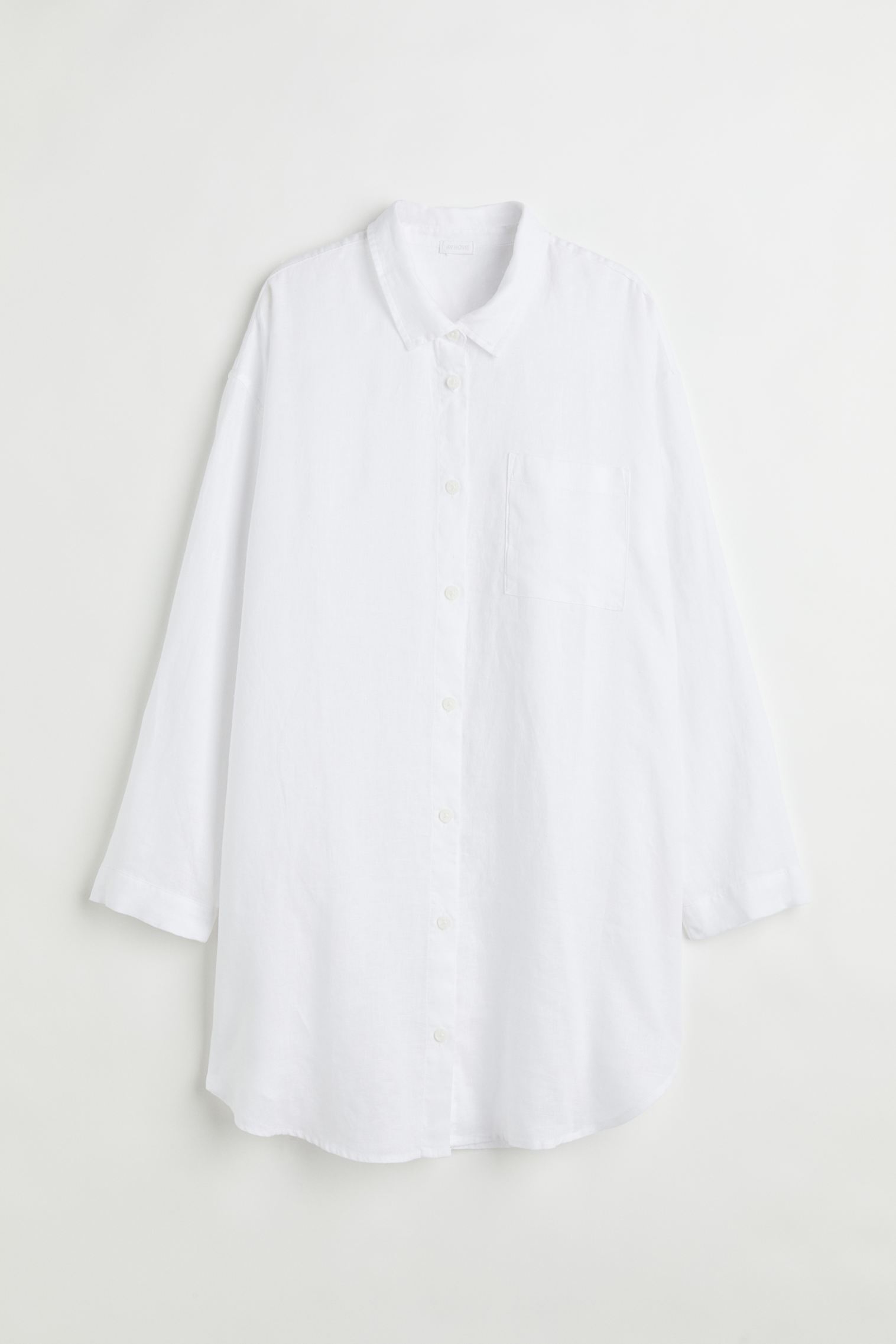 Ночная рубашка из стираного льна H&M