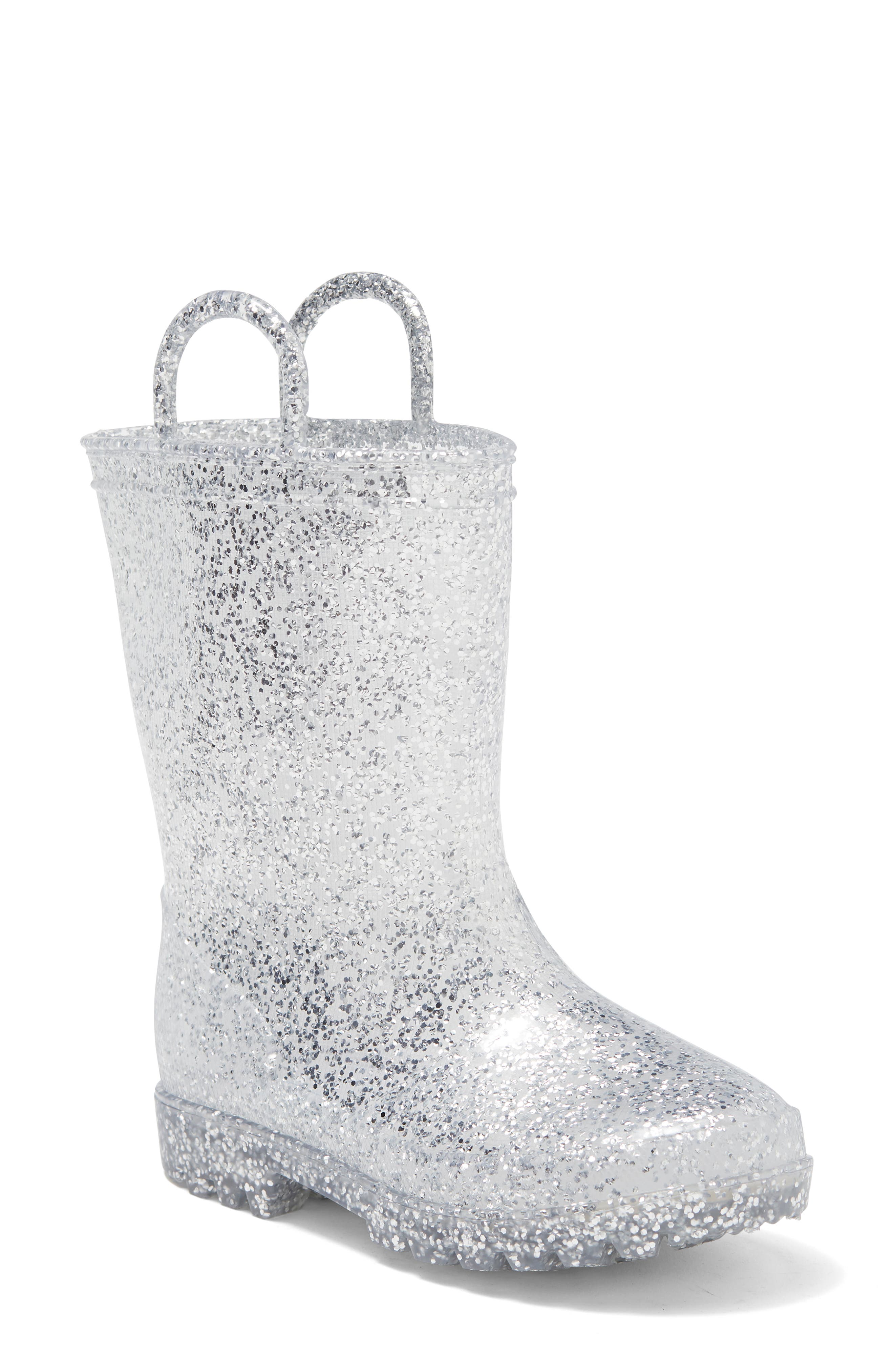 Kids' Glitter Light-Up Rain Boot Zoogs