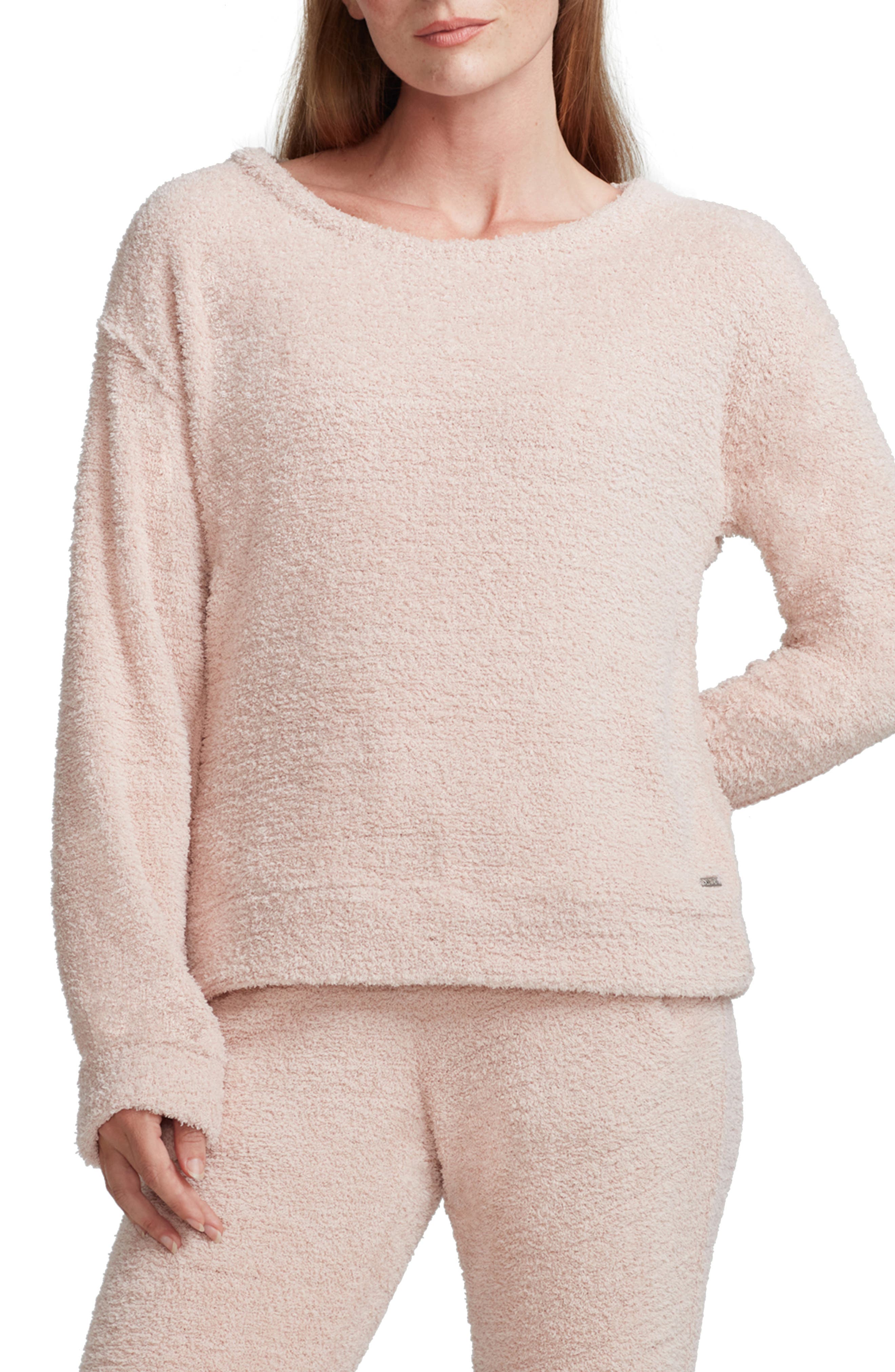 Long Sleeve Fuzzy Knit Pullover Andrew Marc Sport