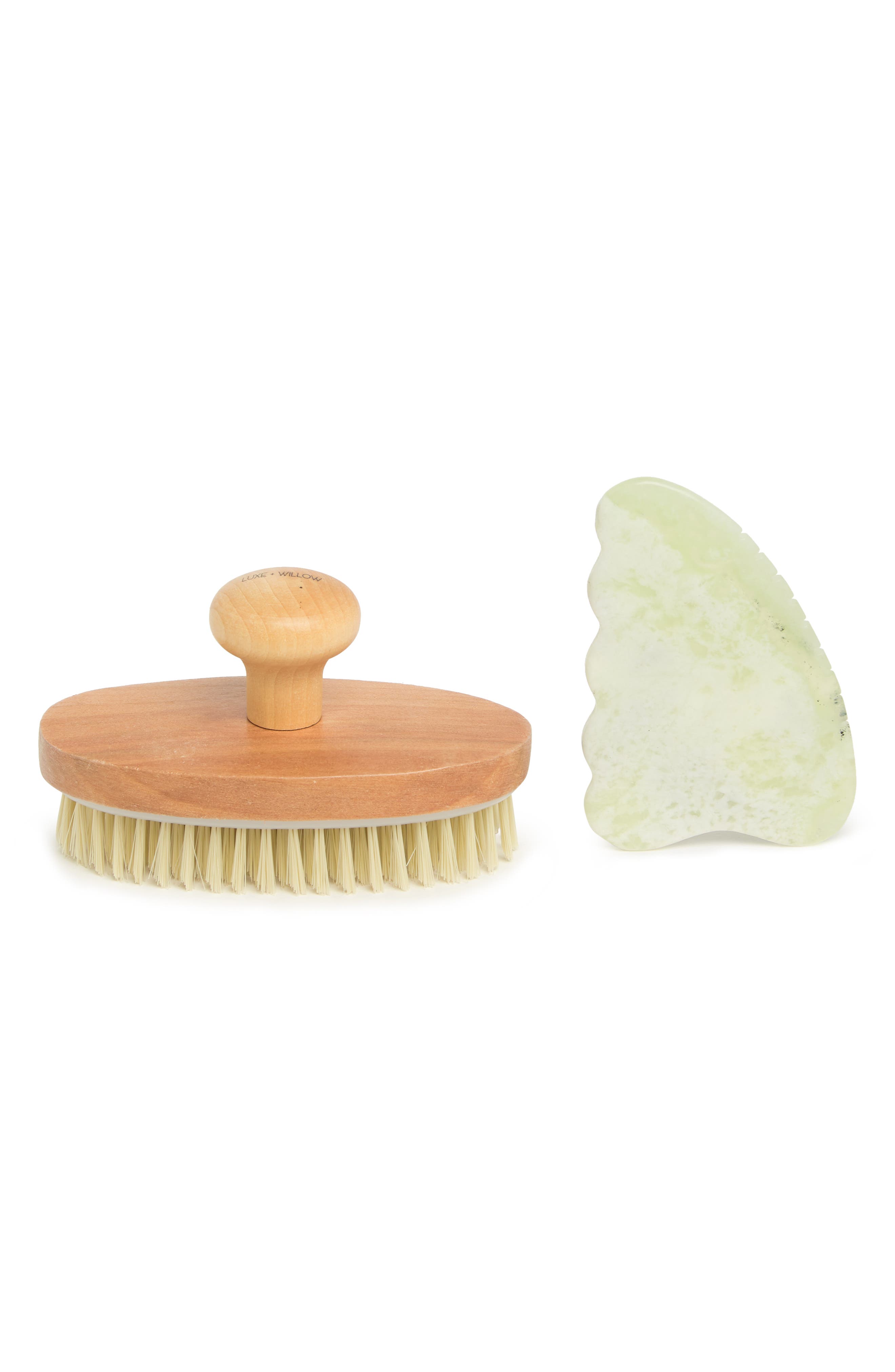 Flow Dry Brush & Gua Sha Set LUXE + WILLOW