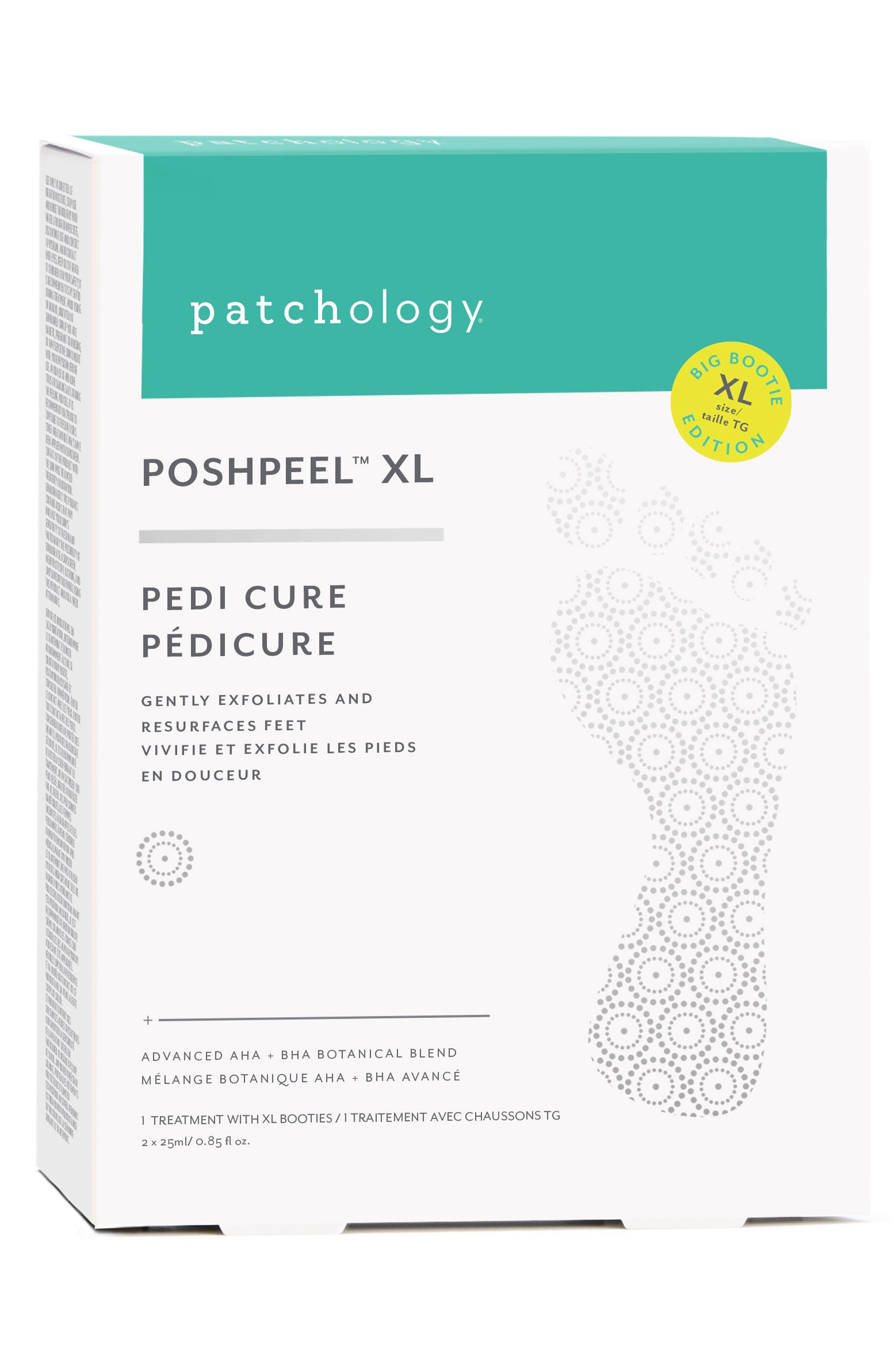 PoshPeel™ XL Pedi Cure Foot Treatment Peel Patchology