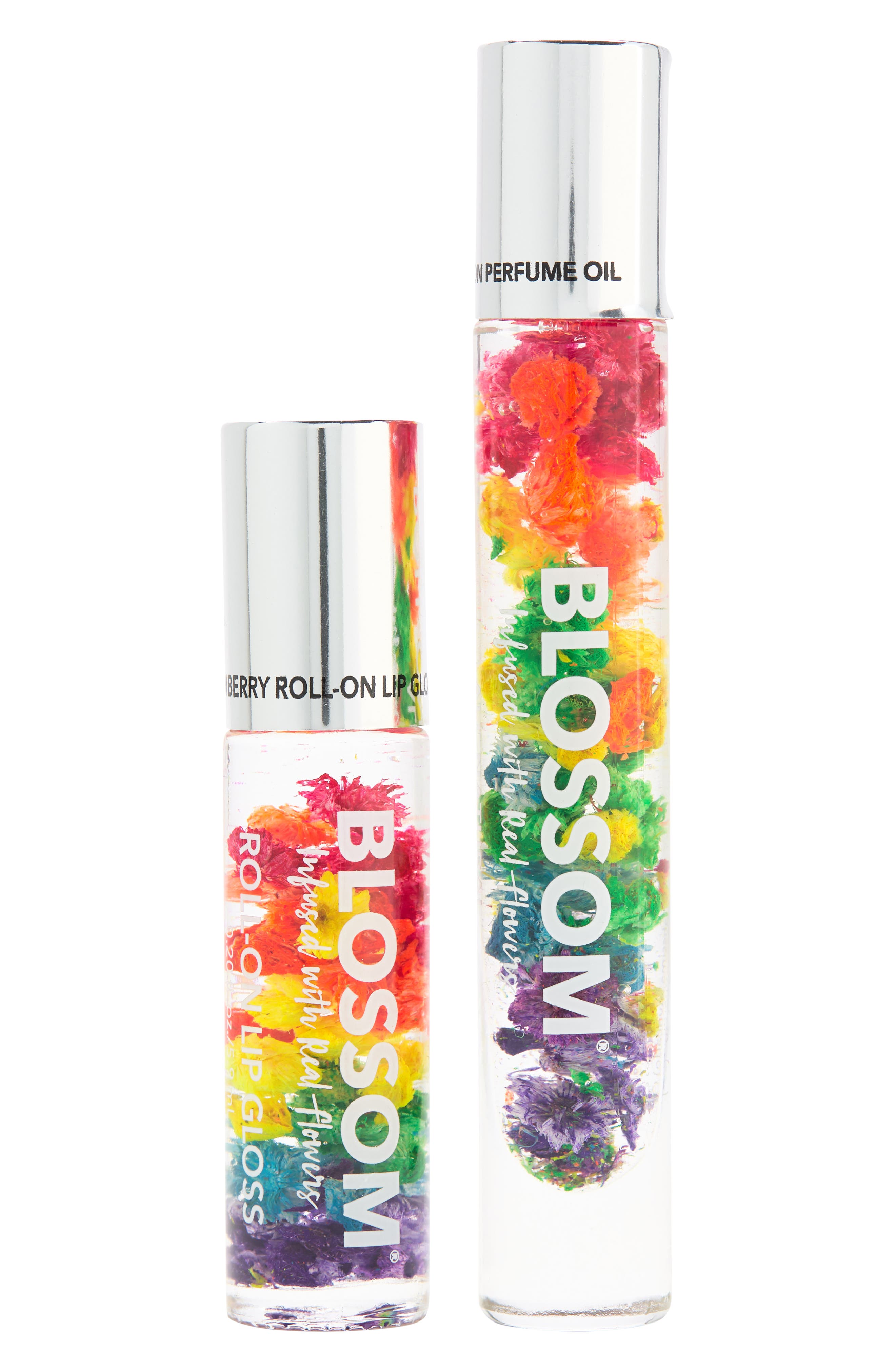 Rose Perfume Oil & Strawberry Lip Gloss 2-Piece Set BLOSSOM