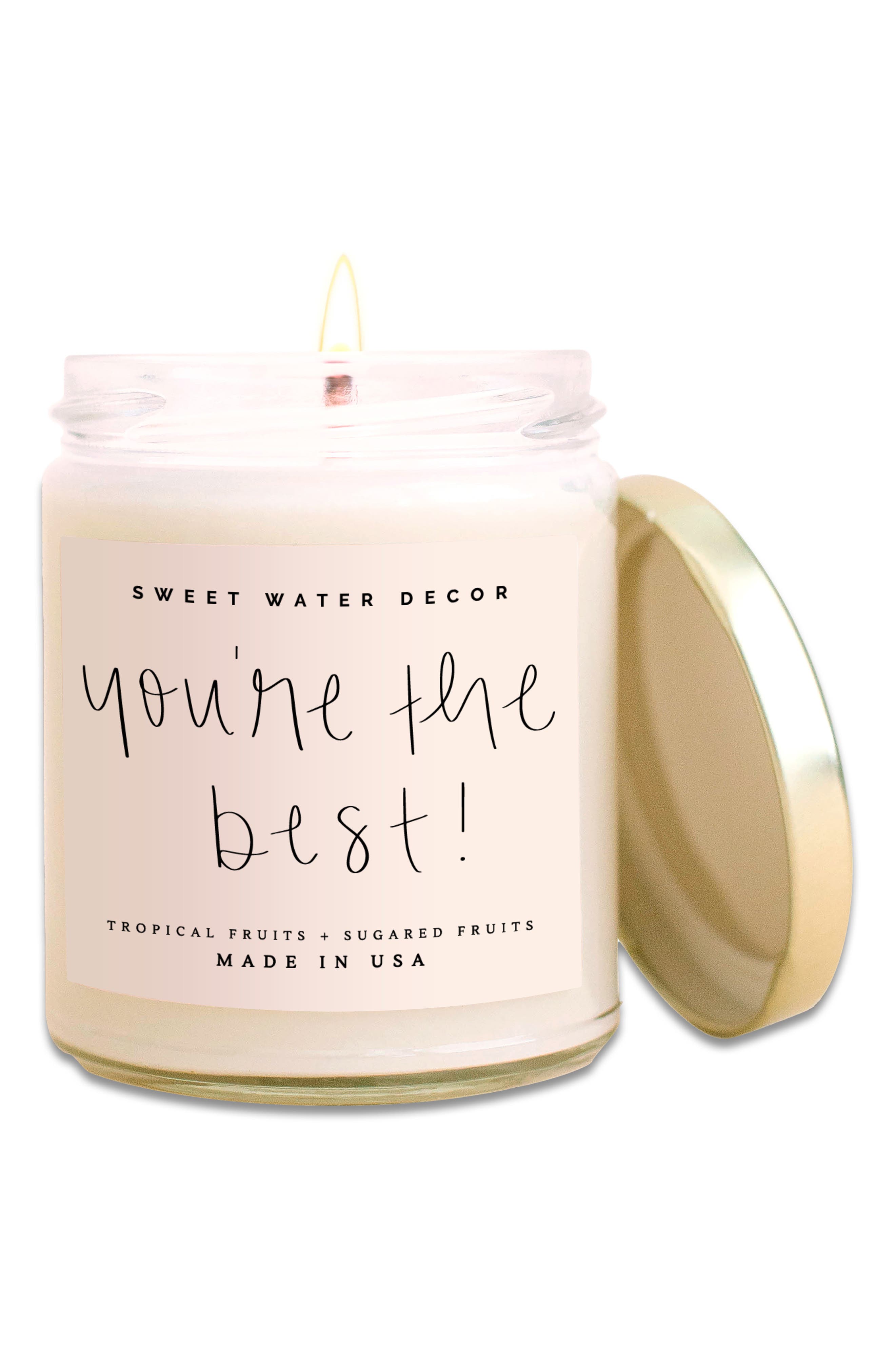 You're the Best Scented Candle - 9 oz. SWEET WATER DECOR