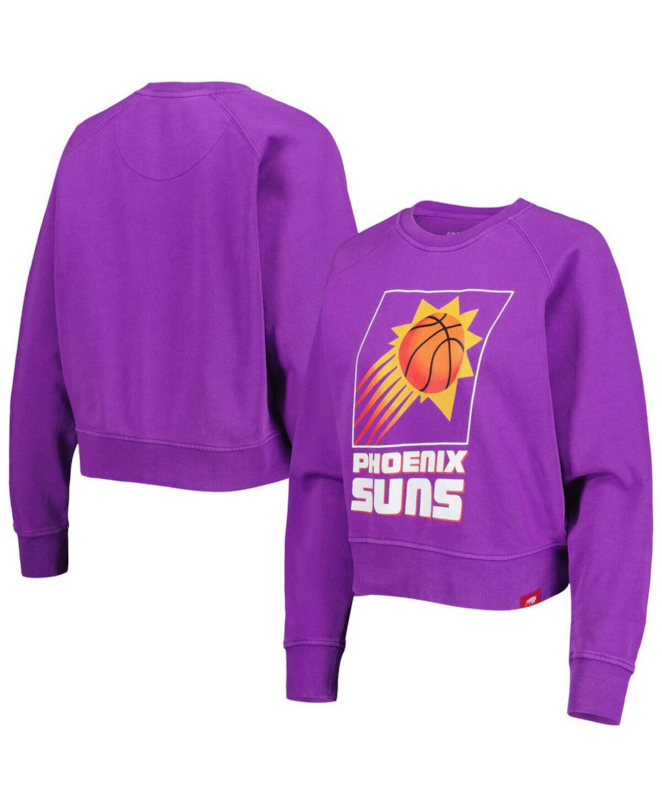 Женская фиолетовая толстовка с пуловером Ashlyn Raglan Purple Phoenix Suns Hardwood Classics Sportiqe