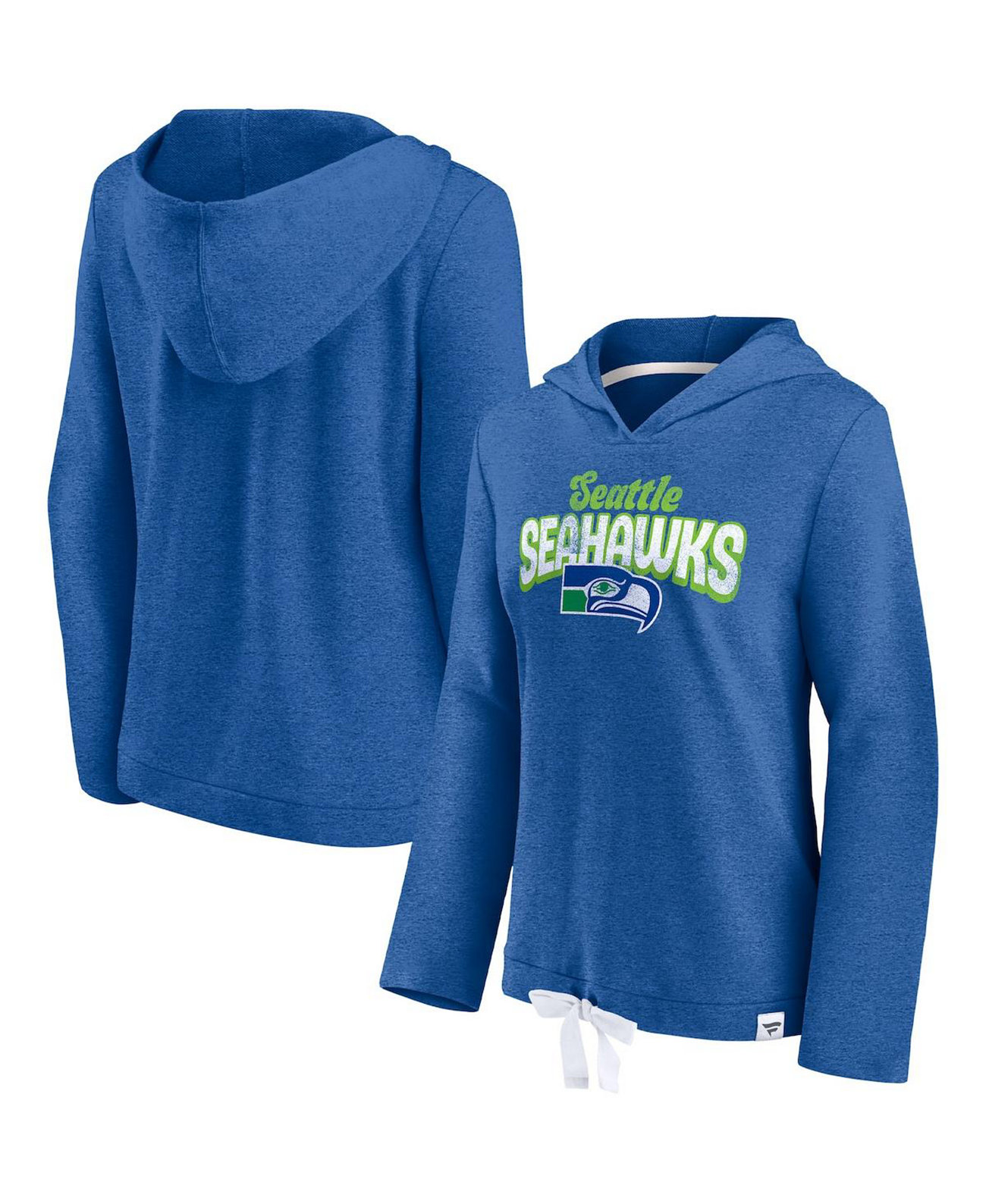 Женское меланжевое худи с длинными рукавами Seattle Seahawks First Team Fanatics