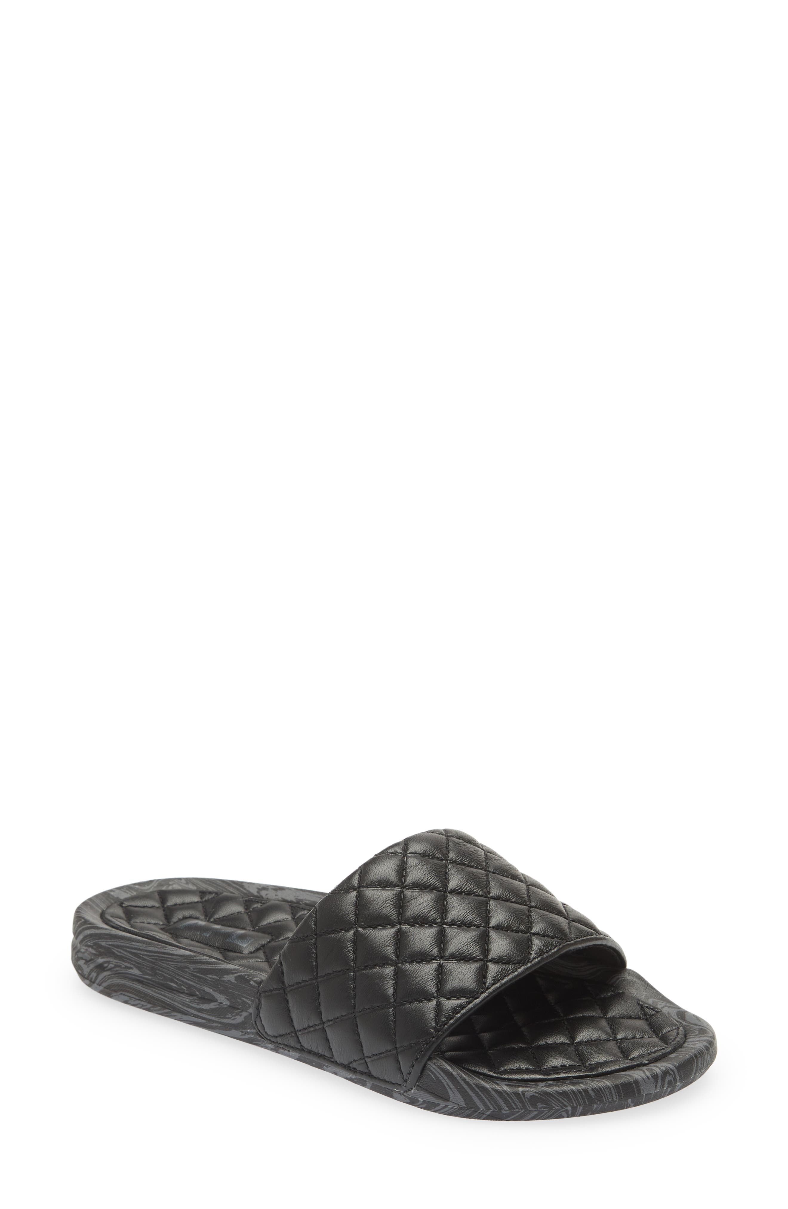 Lusso Quilted Slide Sandal APL
