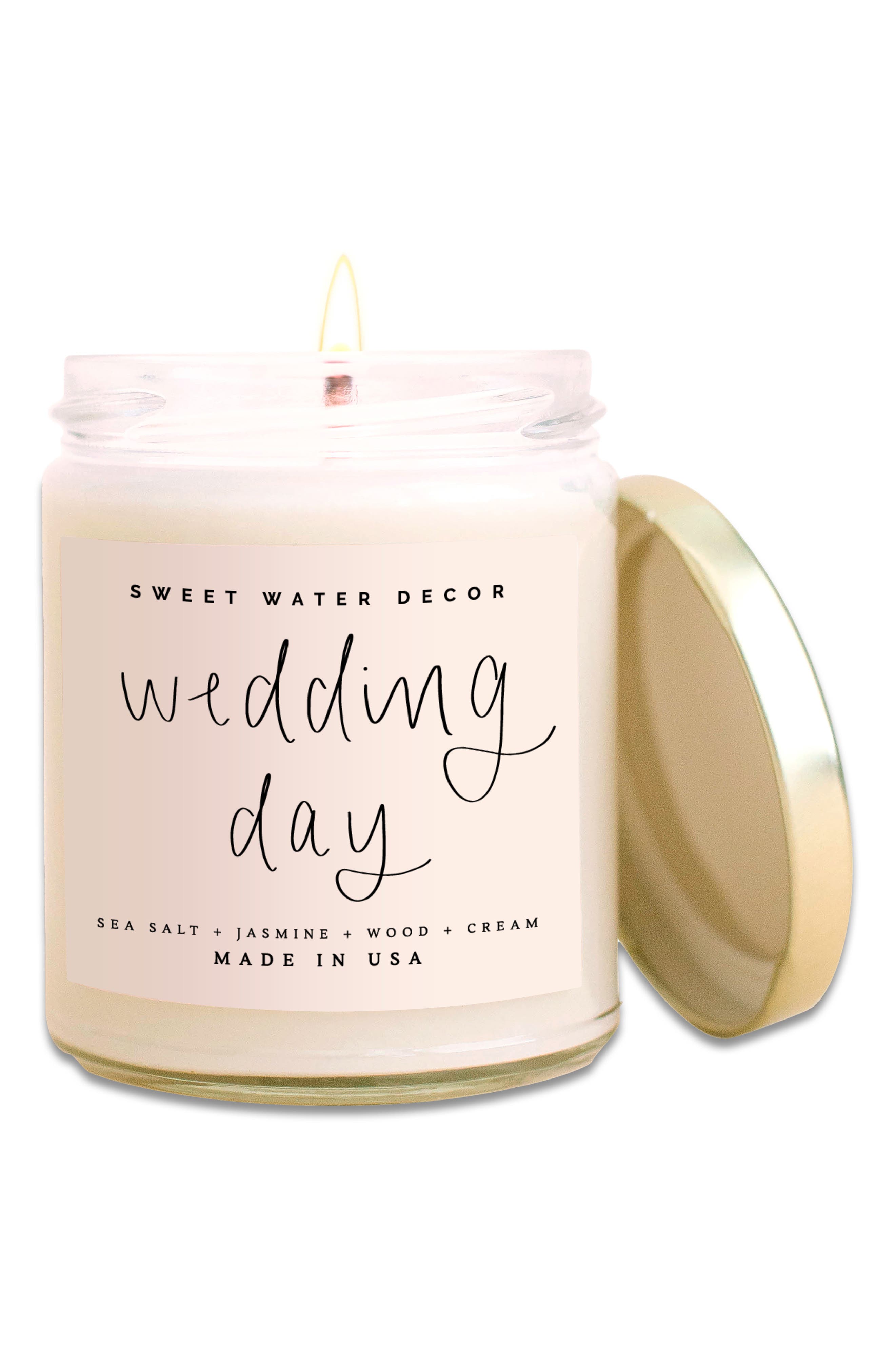 Wedding Day Scented Candle - 9 oz. SWEET WATER DECOR