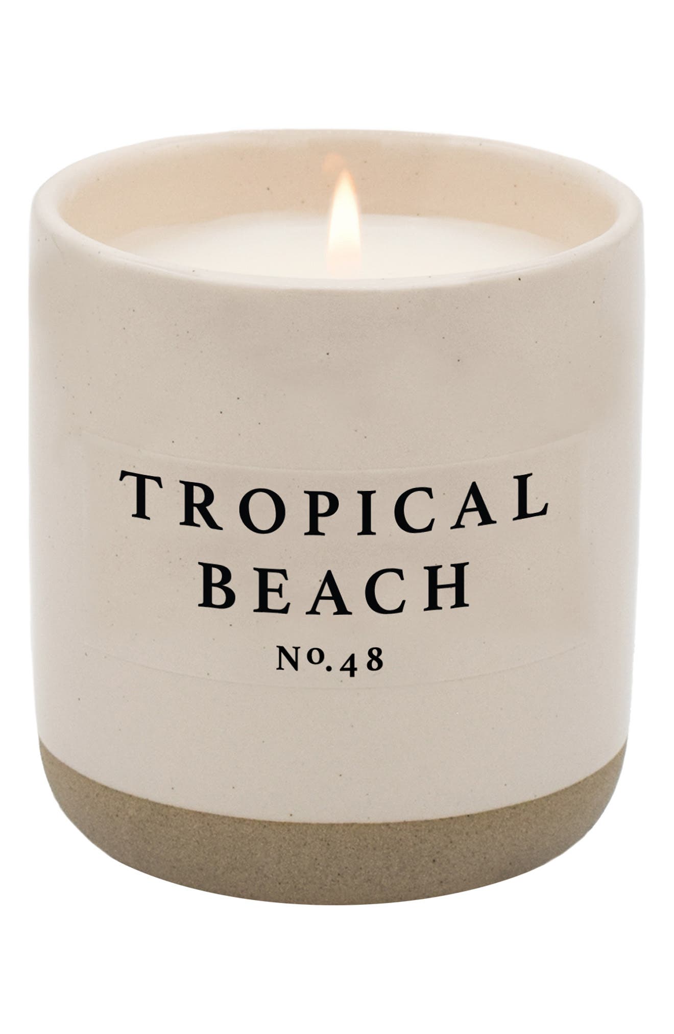 Tropical Beach Stoneware Candle - 12 oz. SWEET WATER DECOR