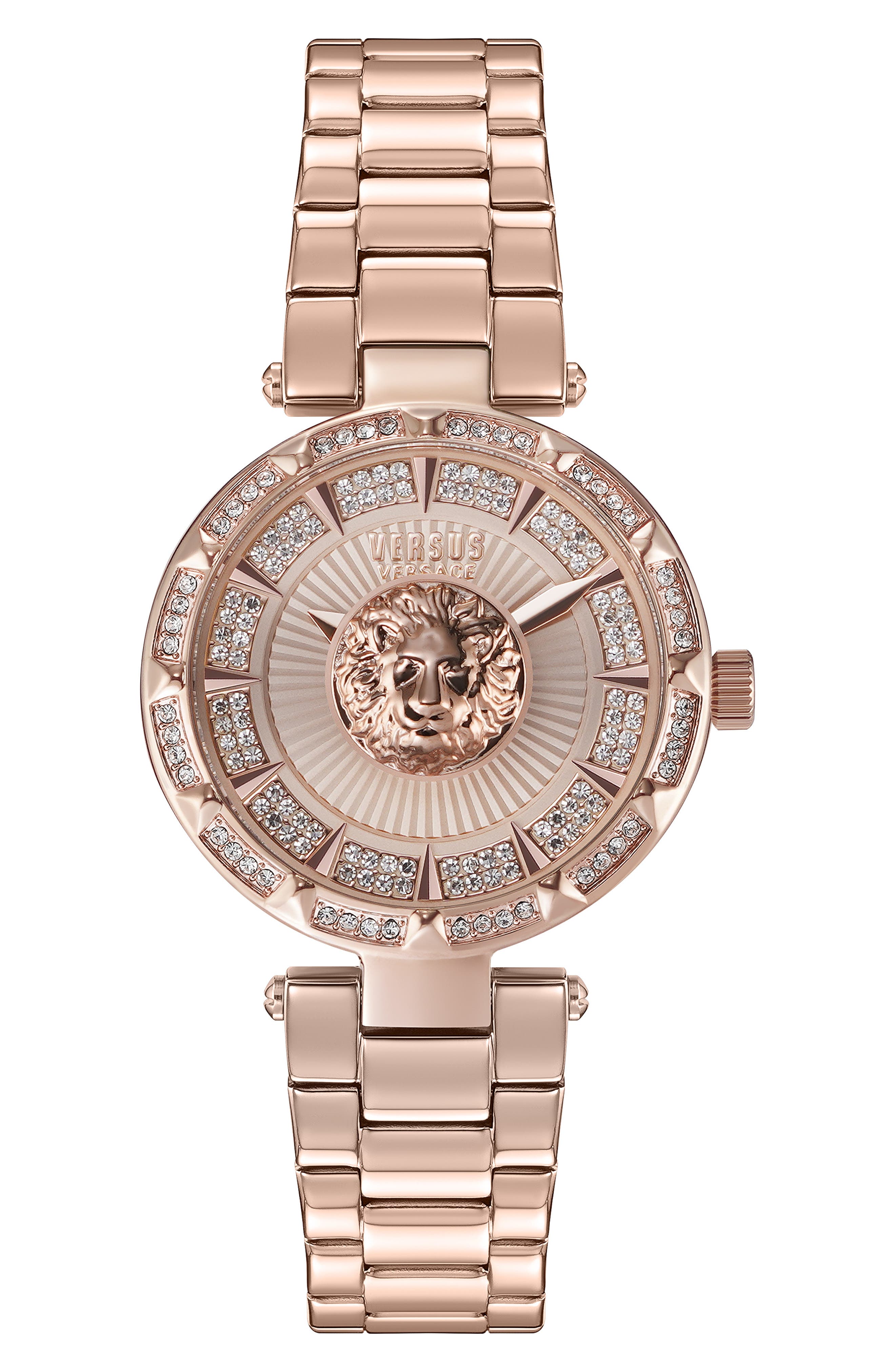 Sertie Rose Gold IP Crystal Embellished Stainless Steel Bracelet Watch, 36mm VERSUS