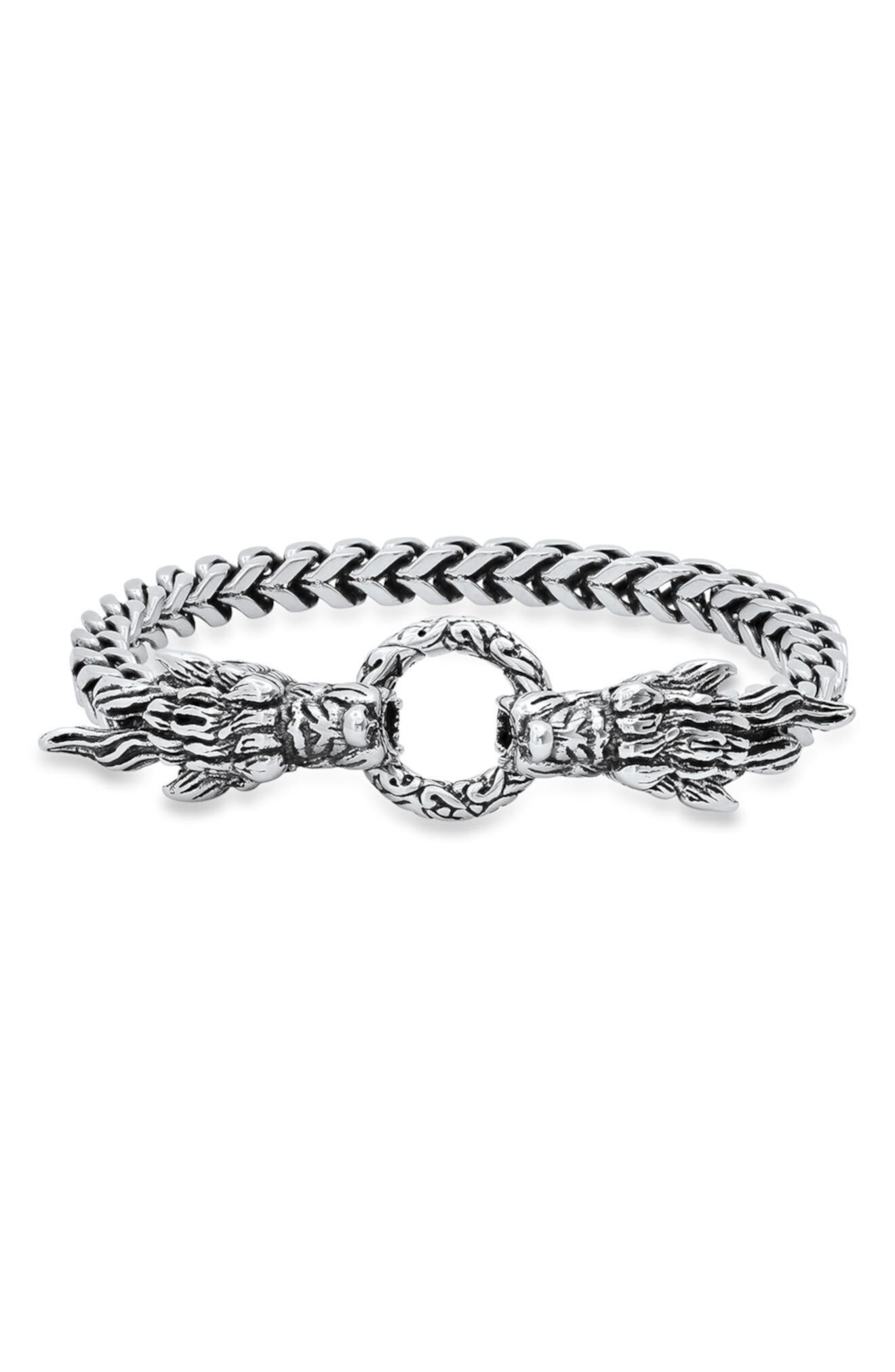 Stainless Steel Stone Dragon Head Bracelet HMY Jewelry