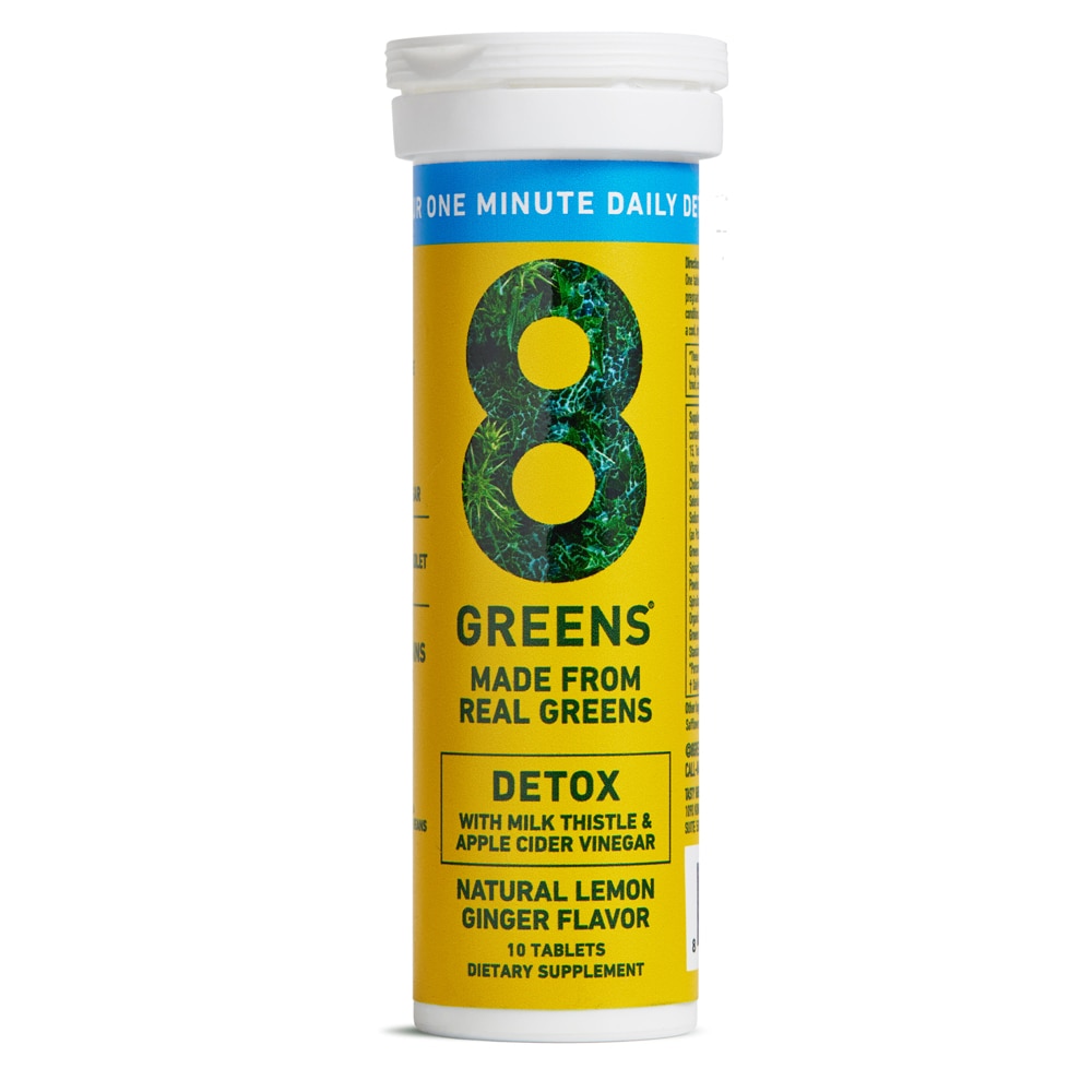8Greens Шипучие таблетки Real Greens Detox -- 10 таблеток 8Greens