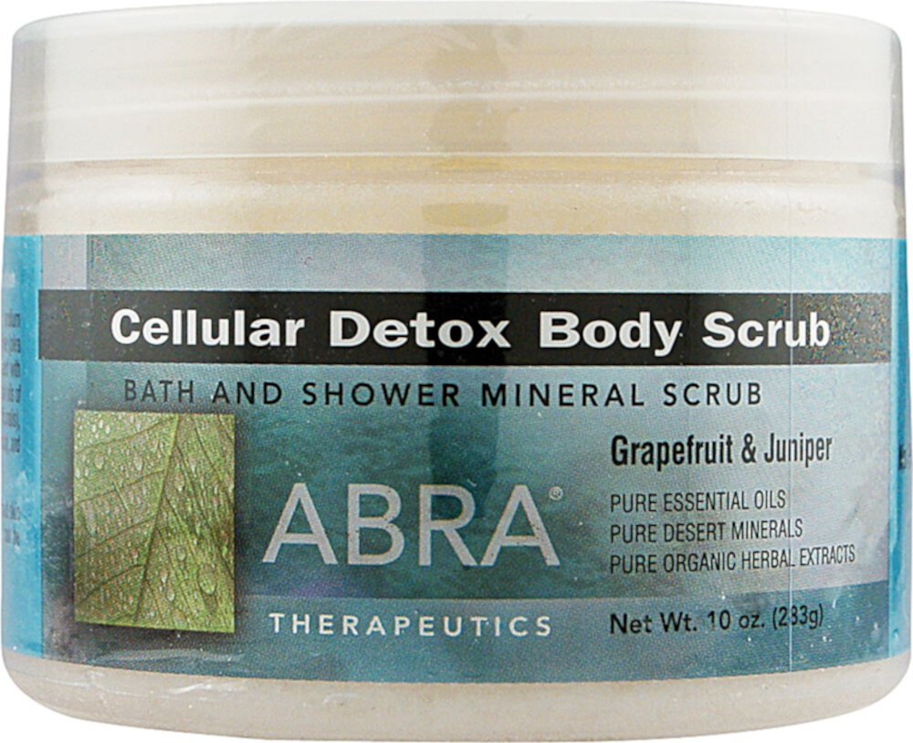 Скраб для тела Abra Therapeutics Cellular Detox Grapefruit &amp; Можжевельник -- 12 унций Abra Therapeutics