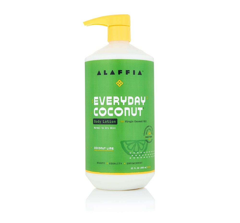 Alaffia Everyday Coconut Лосьон для тела с кокосом и лаймом -- 32 жидких унции Alaffia