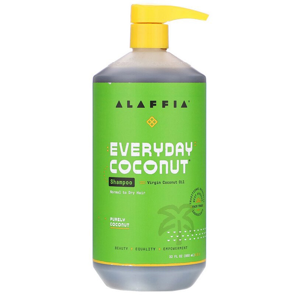 Alaffia Everyday Coconut Shampoo - Чисто кокосовый - 32 жидких унции Alaffia