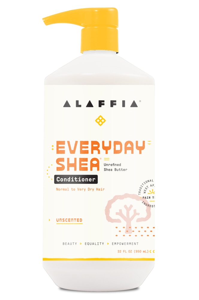 Увлажняющий кондиционер Alaffia Everyday Shea без запаха -- 32 жидких унции Alaffia