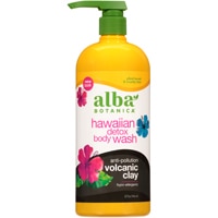 Botanica Hawaiian Detox Гель для душа с вулканической глиной, 32 жидких унции Alba