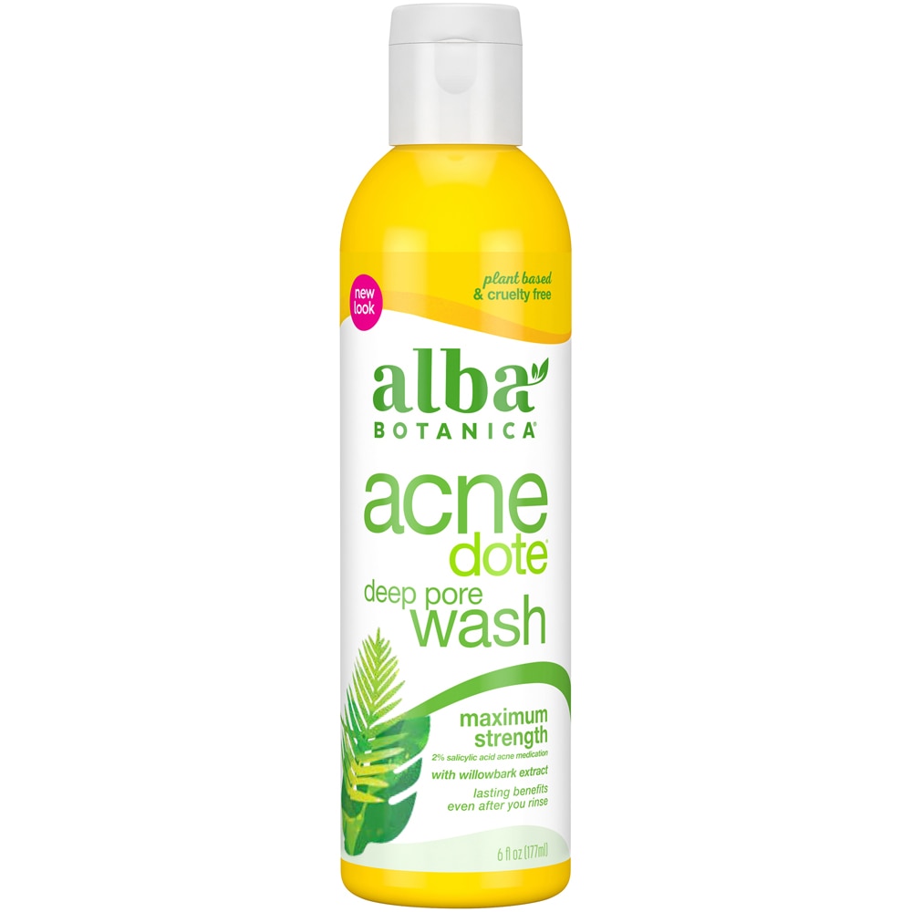 Botanica Natural Acnedote Deep Pore Wash -- 6 fl oz (Жидкие унции) Alba