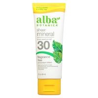 Botanica Sheer Mineral SPF 30 Солнцезащитный лосьон без запаха - 3 унции Alba