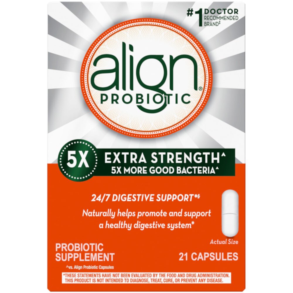 Align Probiotic 5X Extra Strength — 21 капсула Align