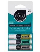 All Good Assorted Lip Balm 3 Pack Original - Spearmint - Coconut SPF 15 -- 3 бальзама для губ All Good