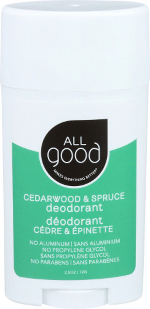 Дезодорант All Good Cedarwood & Spruce - 2,5 унции All Good