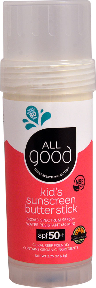 Детское солнцезащитное средство All Good Sunscreen Butter Stick SPF 50+ -- 2.75 oz All Good