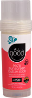 All Good Kid's Sunscreen Butter Stick SPF 50+ -- 2,75 унции All Good