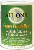 All One Nutritech Green Phyto Base Многокомпонентный витаминно-минеральный порошок — 2,2 фунта All One Nutritech