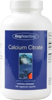 Calcium Citrate -- 180 Vegetarian Capsules (Вегетарианские капсулы) Allergy Research Group