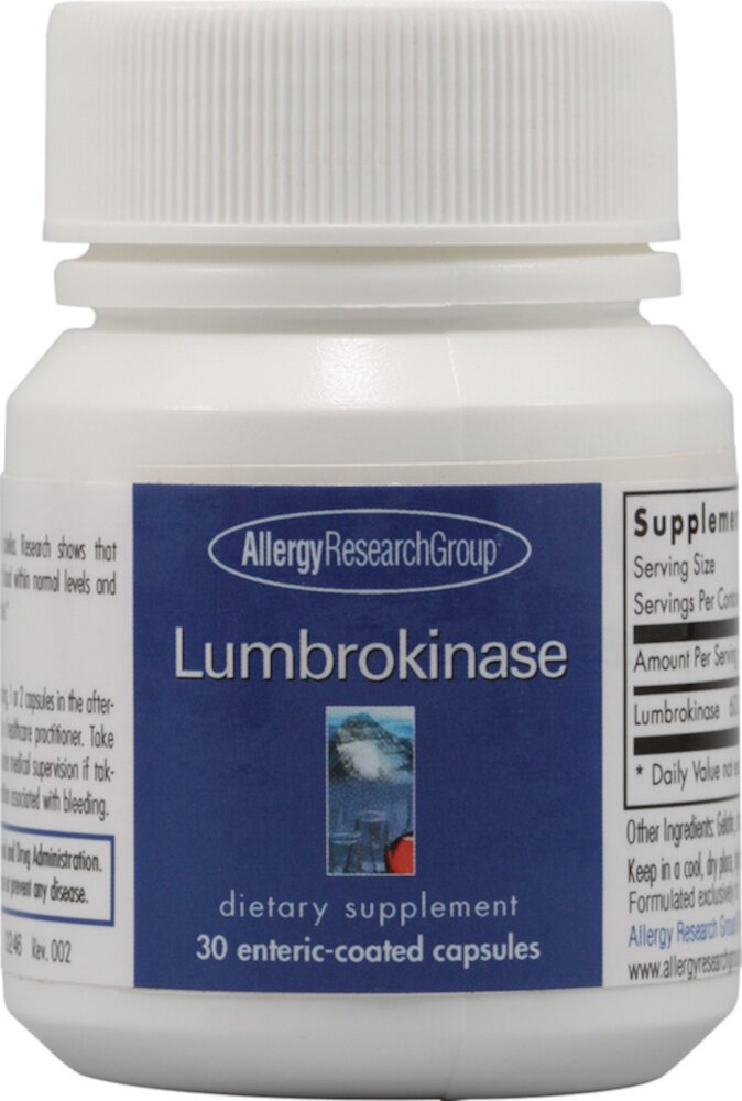 Lumbrokinase -- 30 Capsules (Капсулы) Allergy Research Group